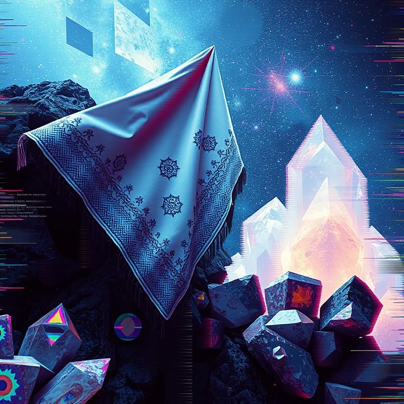 glitch art style AI art