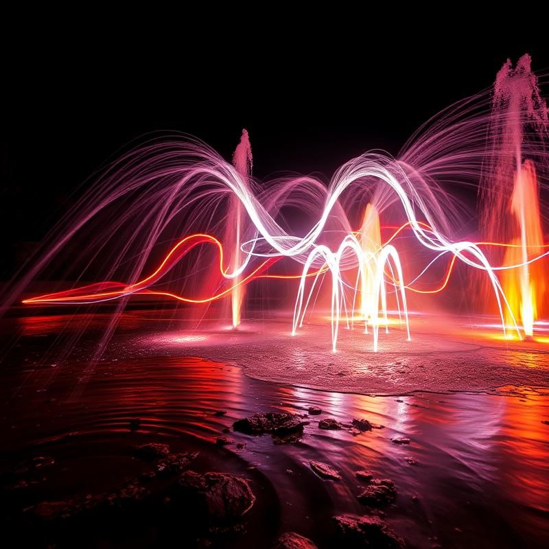 light painting style AI art