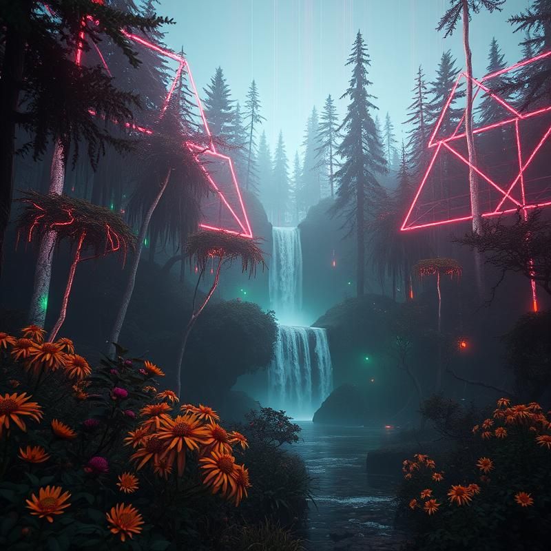 new media art style AI art