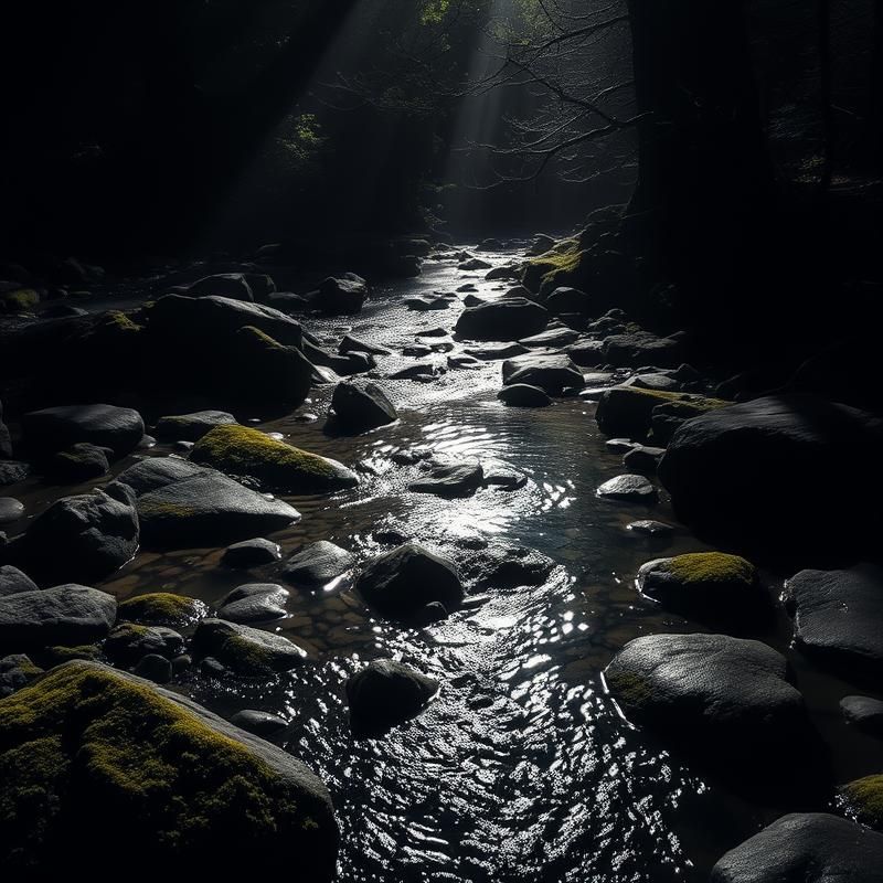 chiaroscuro style AI art