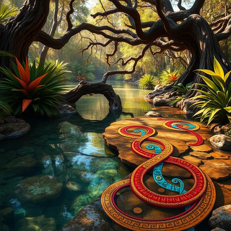 tribal style AI art