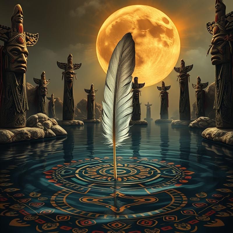 tribal style AI art