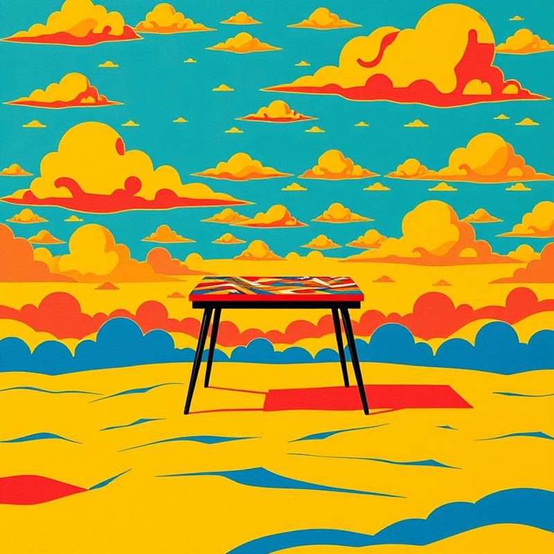 screen printing style AI art