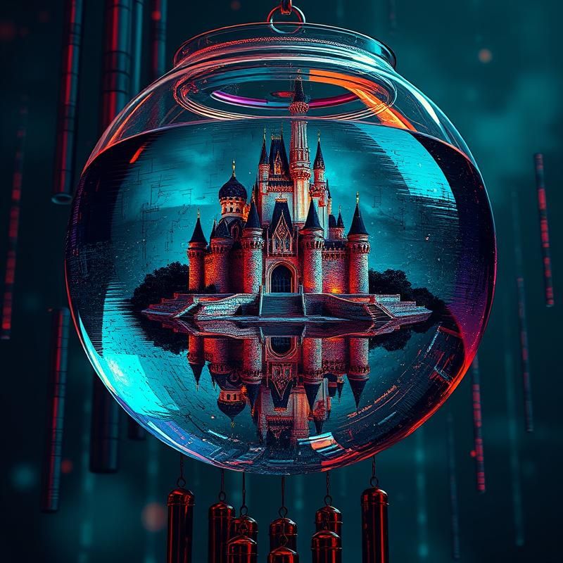 glitch art style AI art