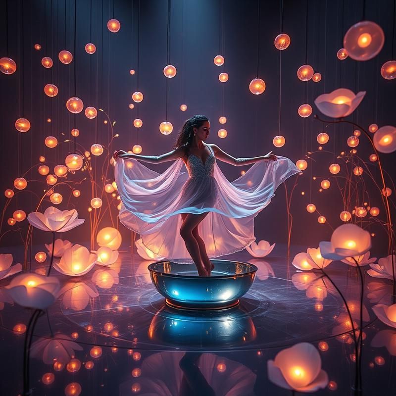 performance art style AI art
