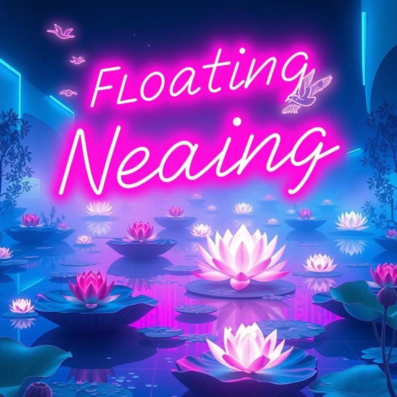 neon art style AI art