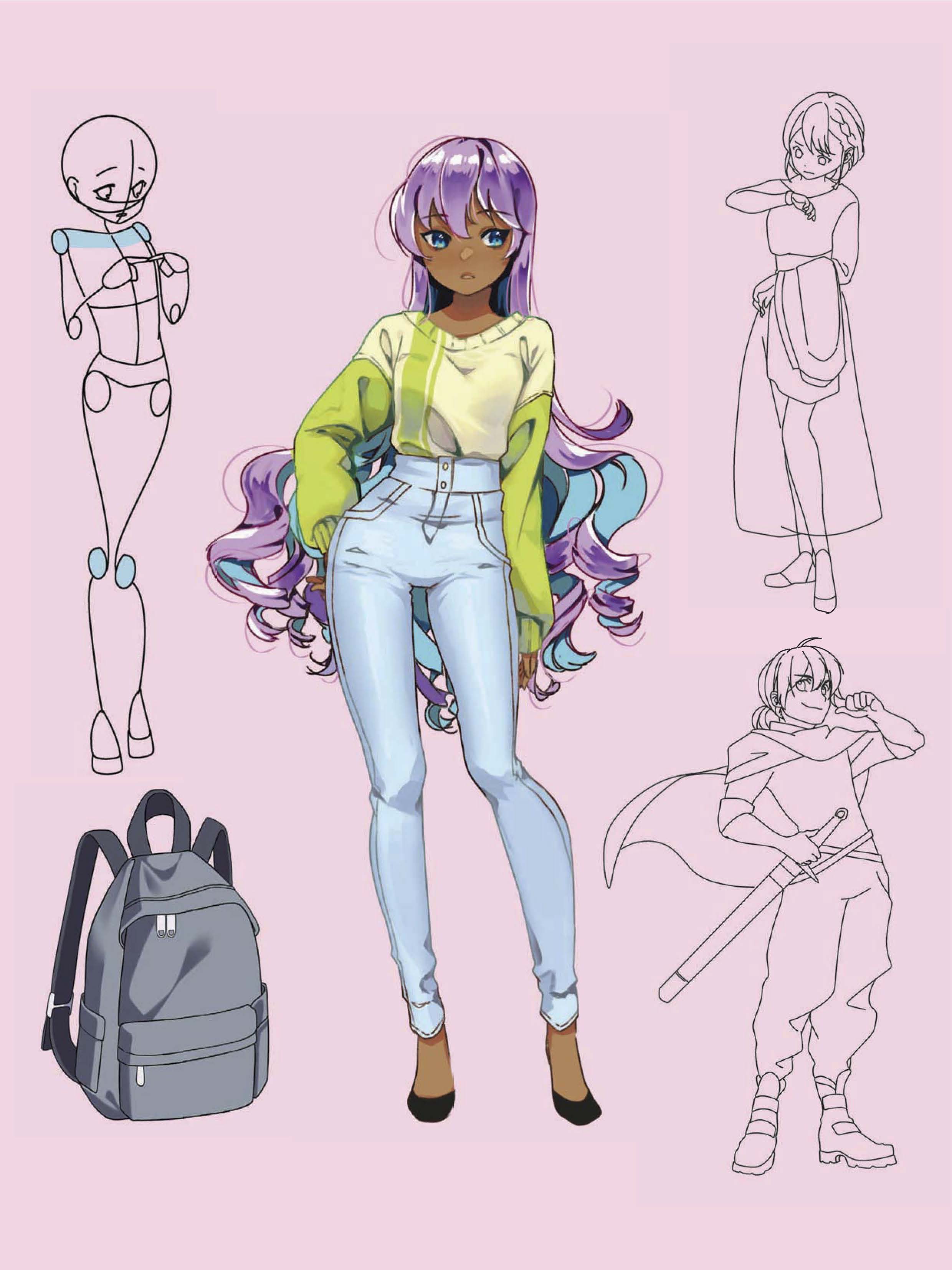 Страницы из Кристофер Харт. Учимся рисовать героев аниме в движении-6.jpg