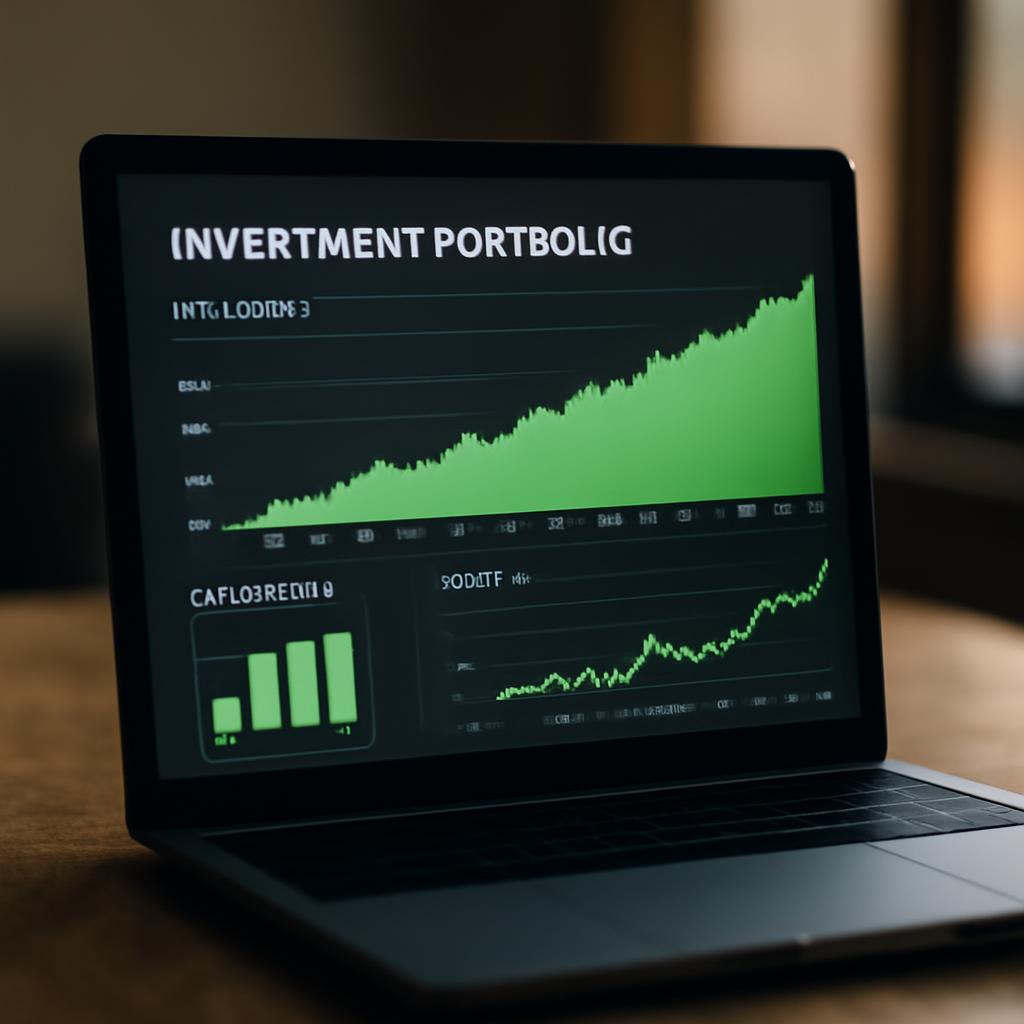 Дашборд инвестиционного портфеля с графиками роста