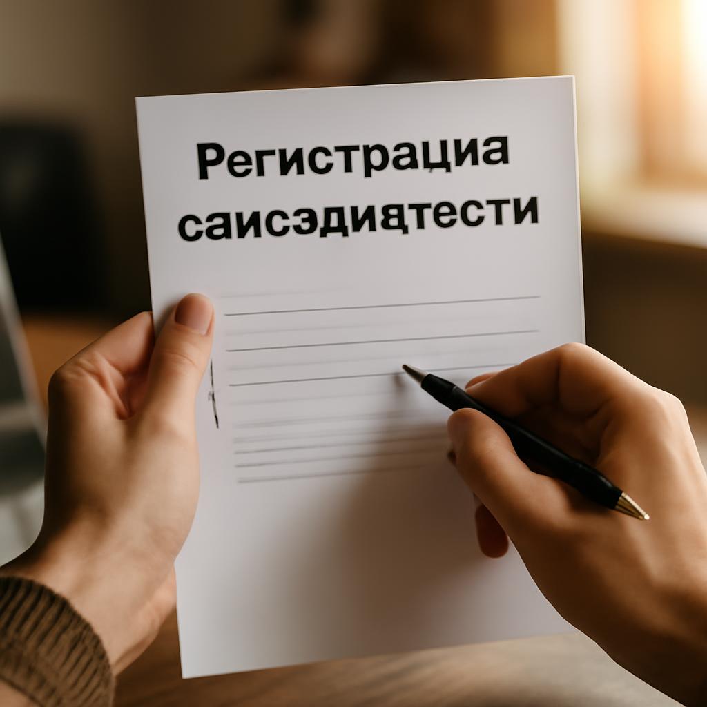 Пошаговый процесс регистрации самозанятости