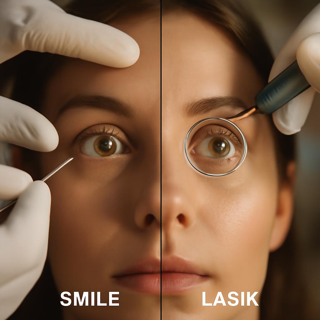Сравнение процедур SMILE и LASIK для коррекции зрения