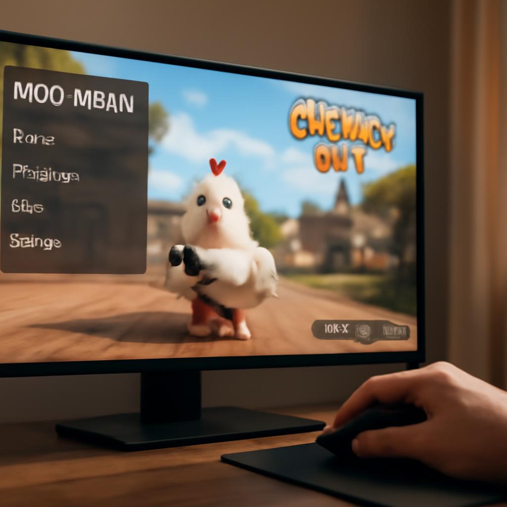 Скриншот геймплея Chicken Gun с мод меню