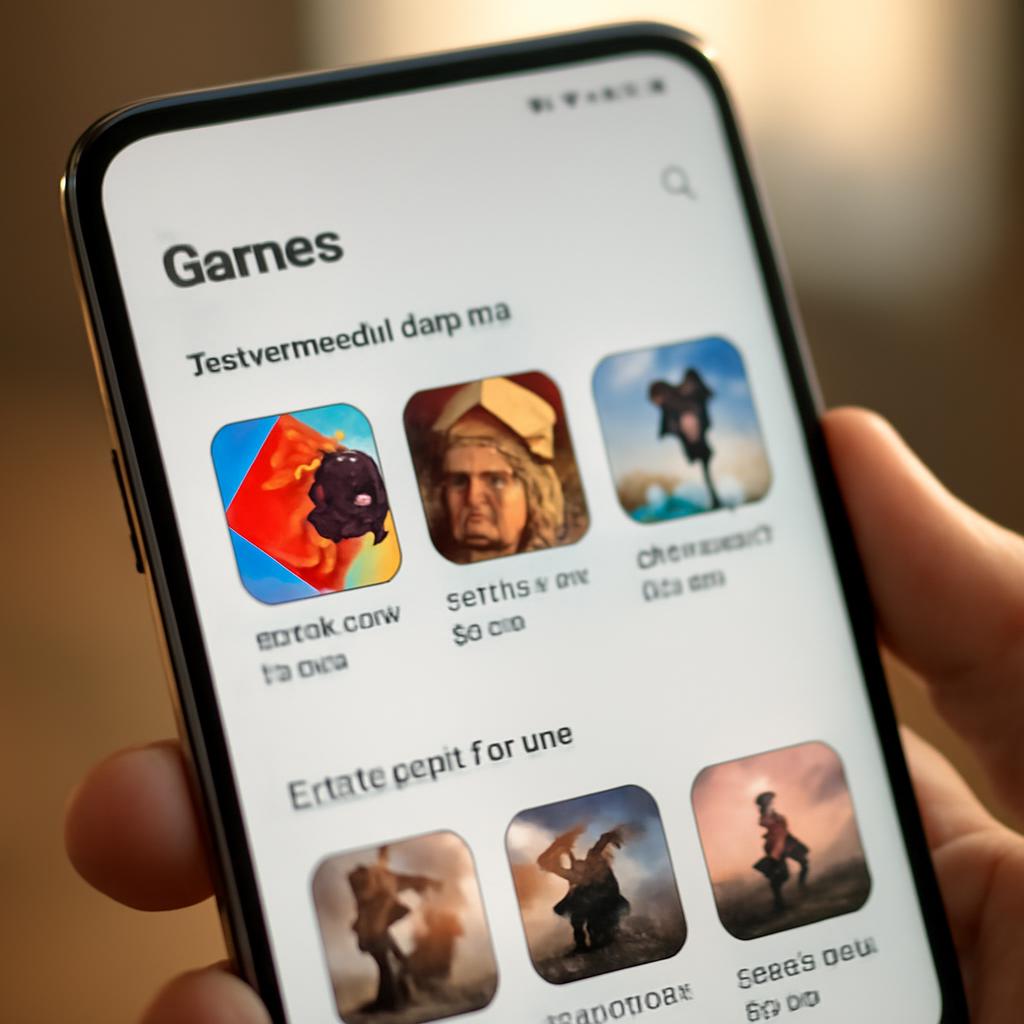 Интерфейс APK-магазина для скачивания игр на Android