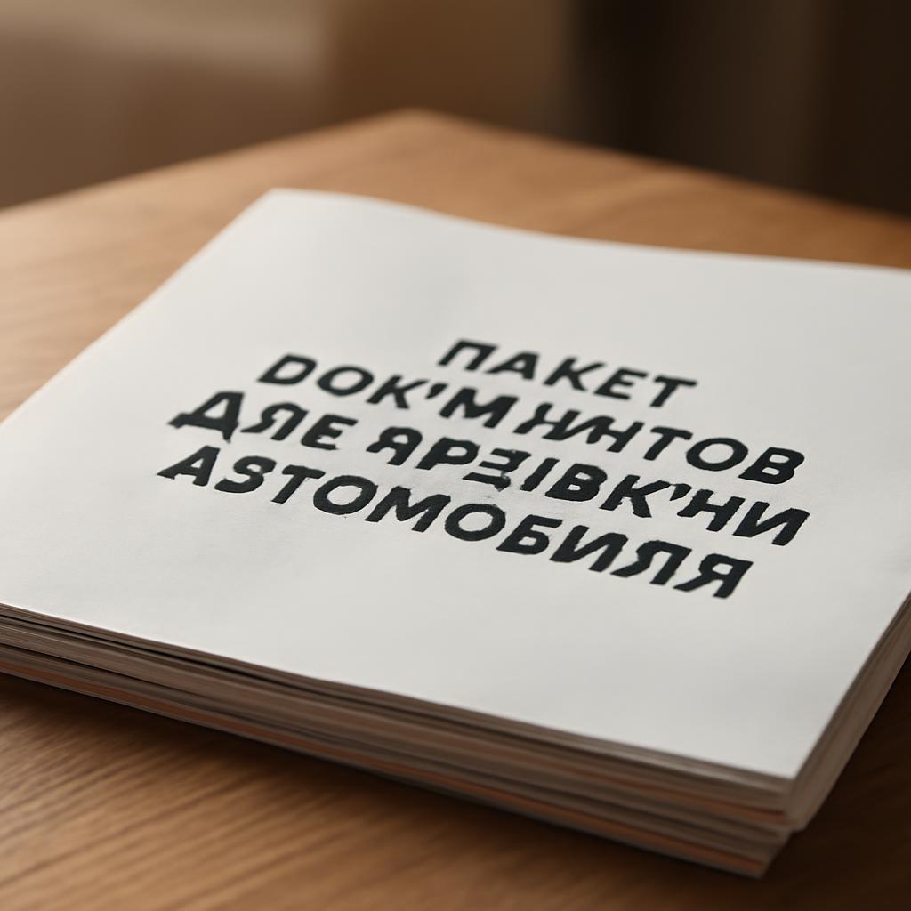 Пакет документов для продажи автомобиля, снятого с учета