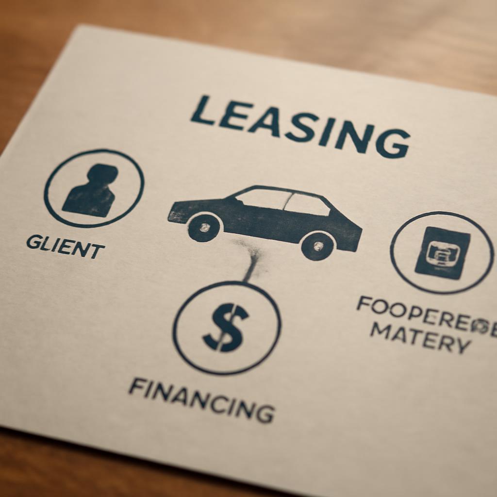 Схема процесса лизинга автомобиля для клиентов с плохой кредитной историей