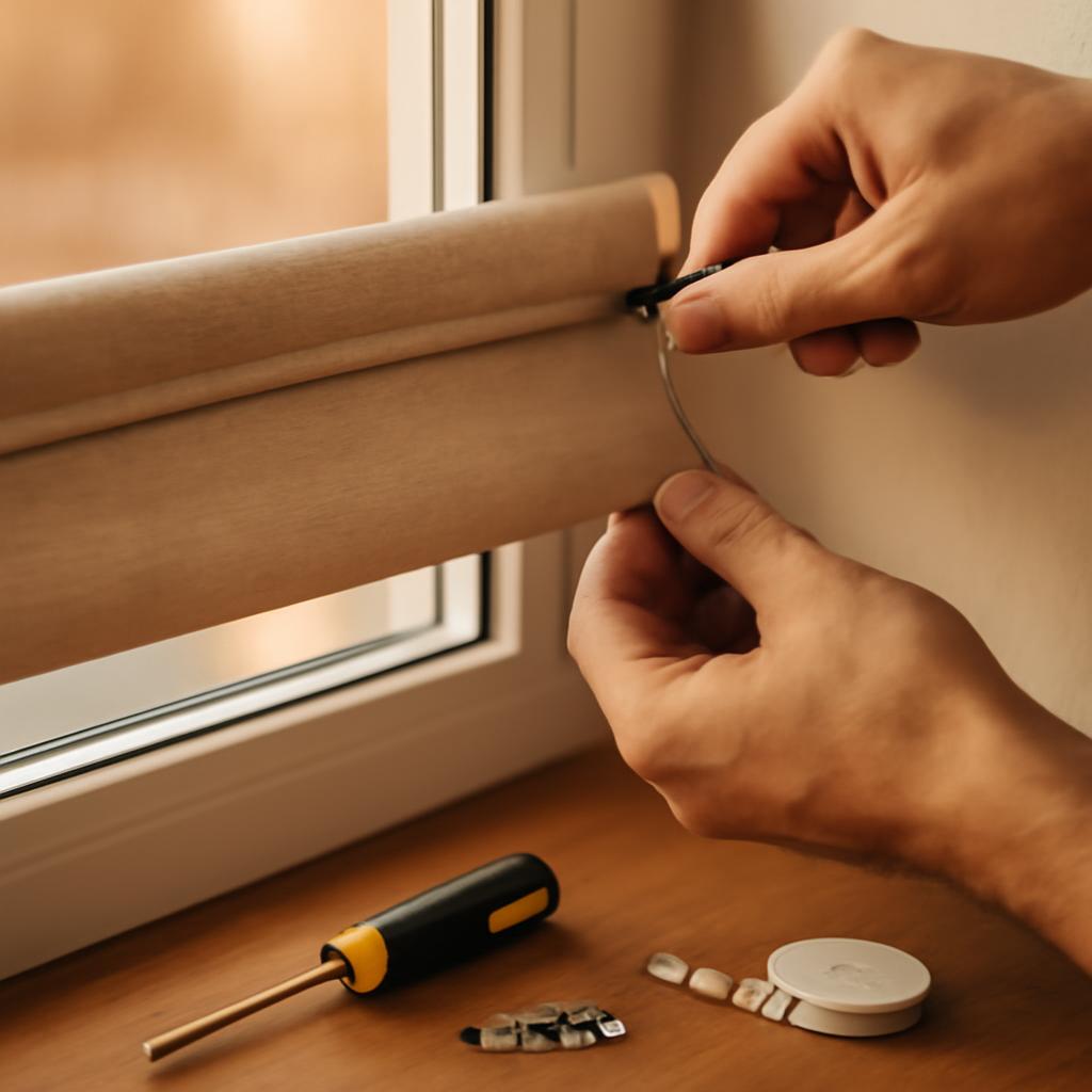 Сборка рулонной шторы на окно: инструменты и процесс