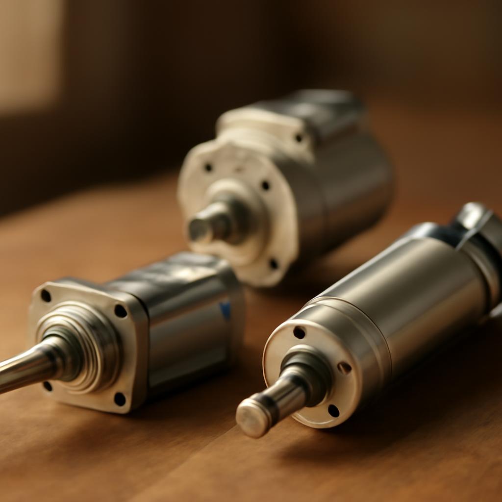 Различные типы пневмоцилиндров: штоковый, ротационный и телескопический