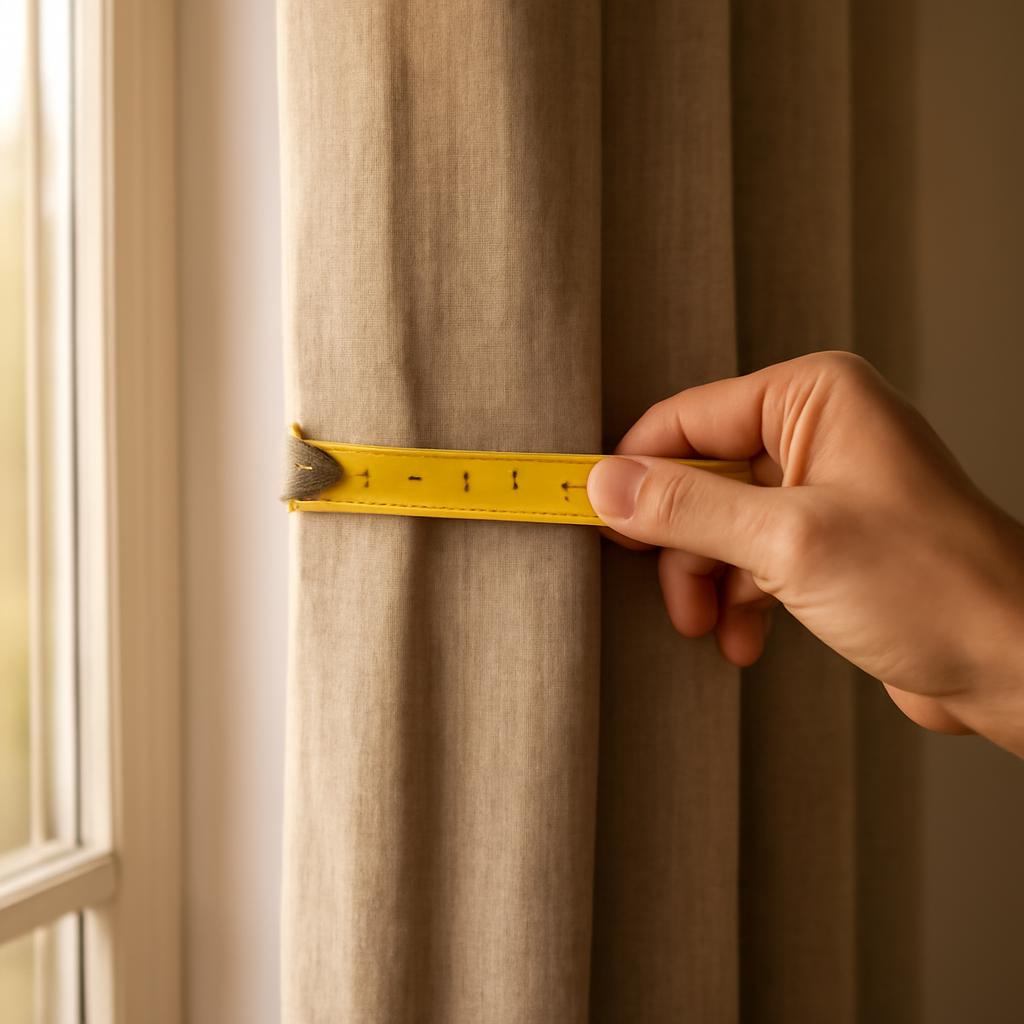 Схема расчета ширины штор для разных типов окон