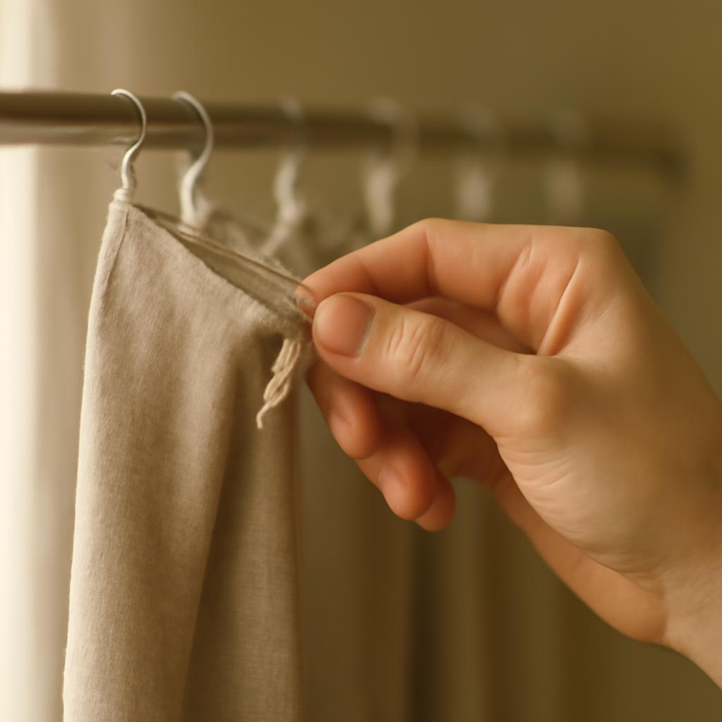 Пошаговый процесс снятия штор с клипс и крючков