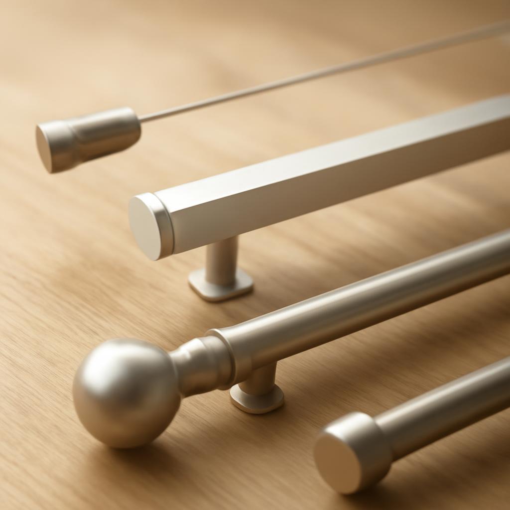 Различные типы карнизов для штор: струнные, профильные и круглые модели