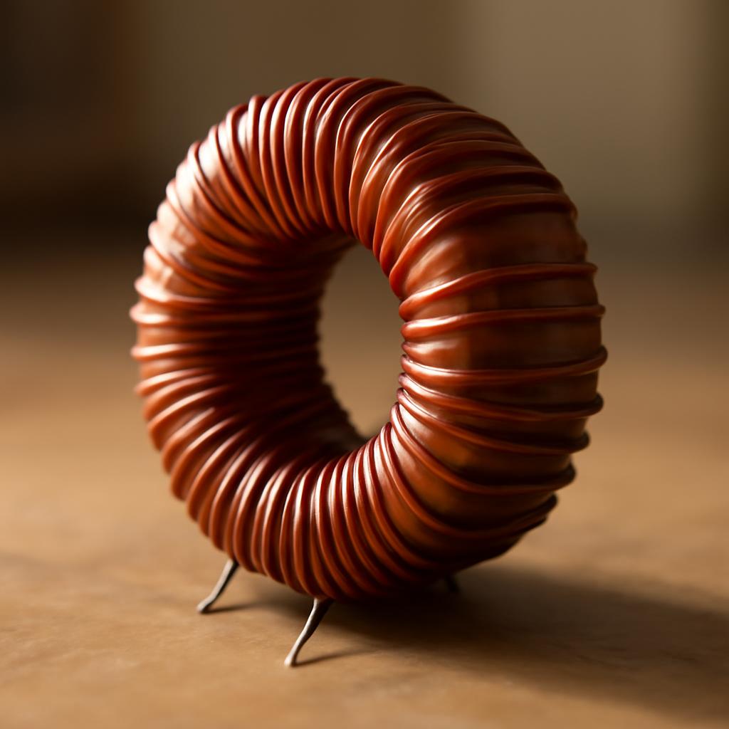 Схема тороидального дросселя с намоткой