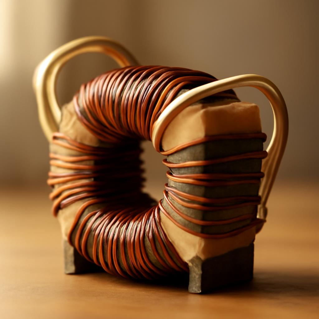 Схема строения тороидального трансформатора с обмотками