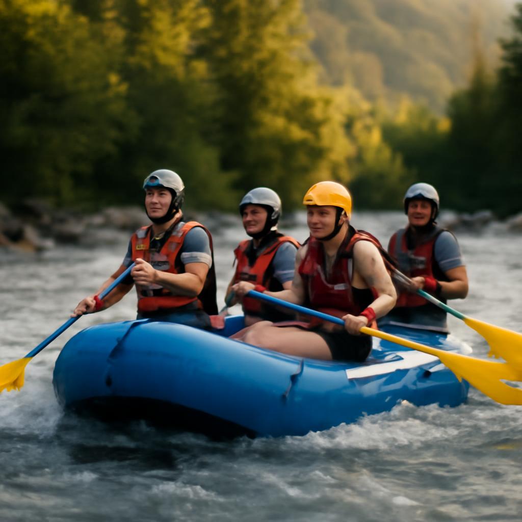 Рафтинг на реке в Архызе летом