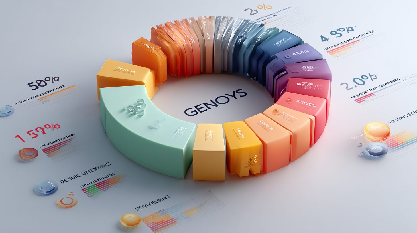 Круговая диаграмма преимуществ Genosys по кейсам