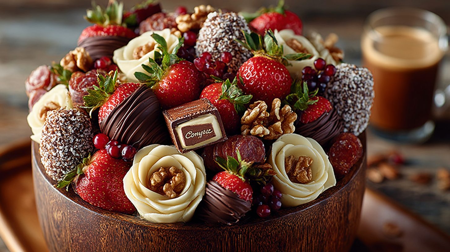 Персонализированный съедобный букет для мужчины с учетом вкусов