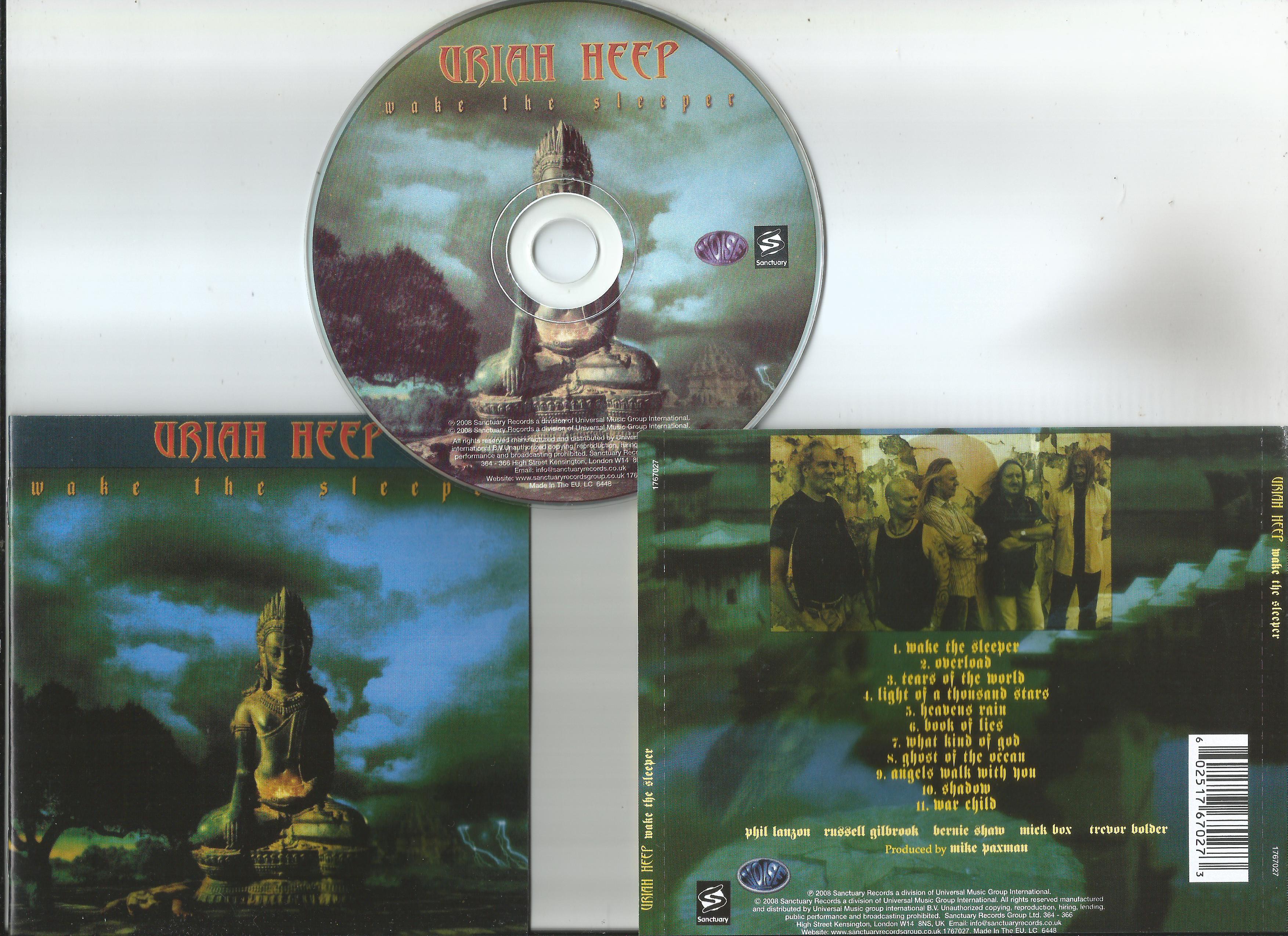 uriah heep wake the sleeper (20page booklet with lyrics)