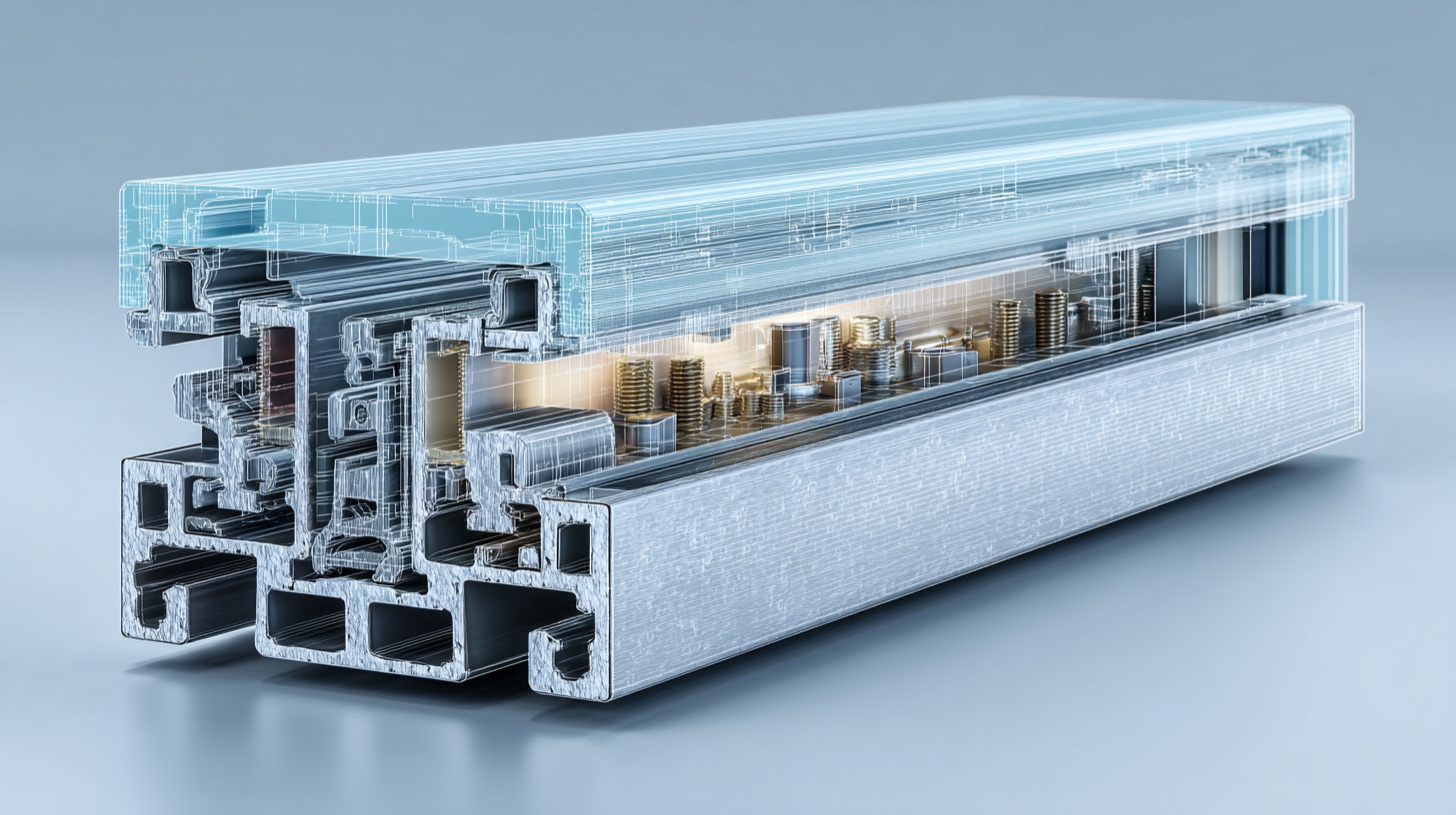 Профиль для оконной конструкции с установленными элементами