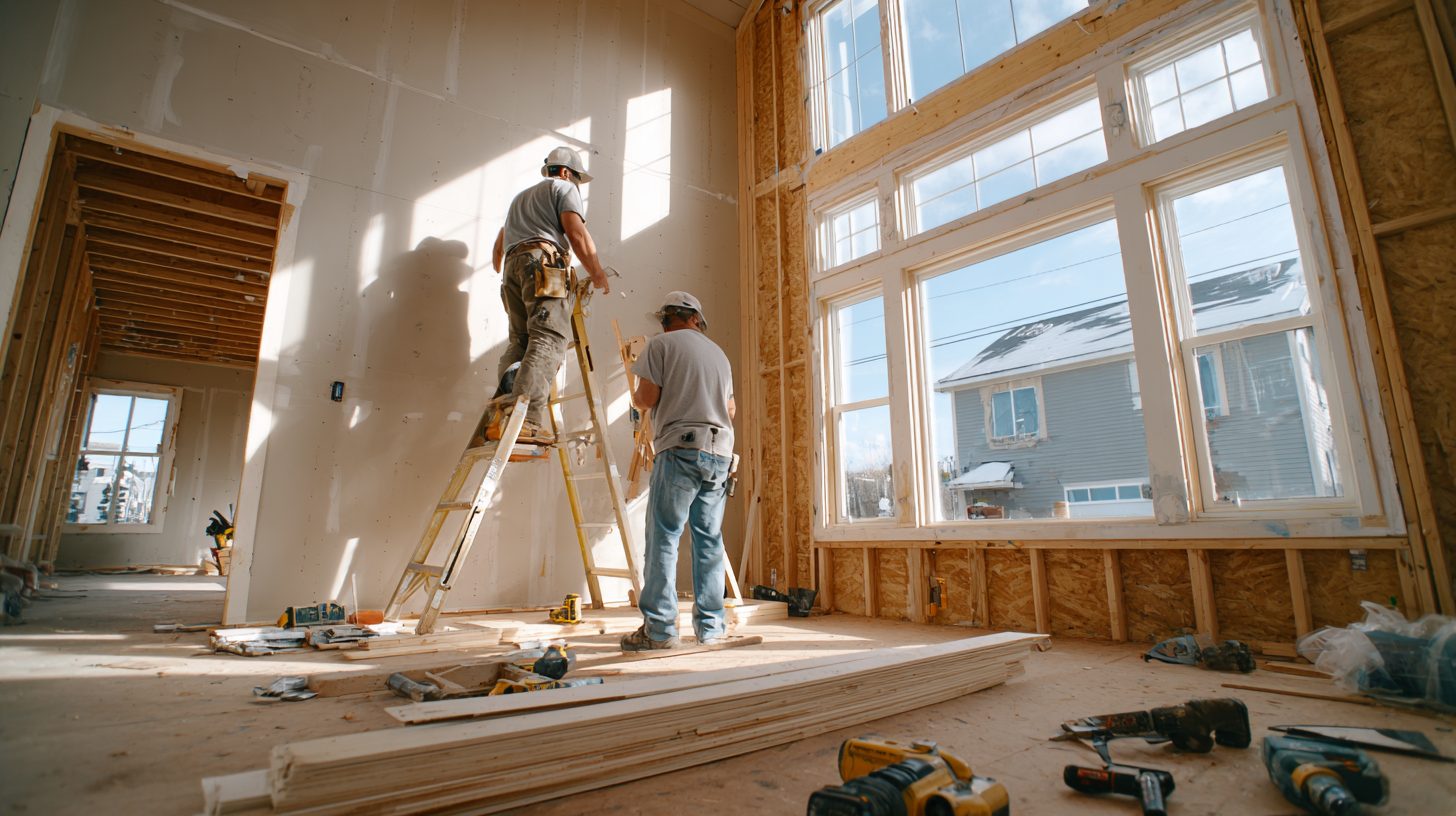 Процесс установки оконной конструкции в жилом доме