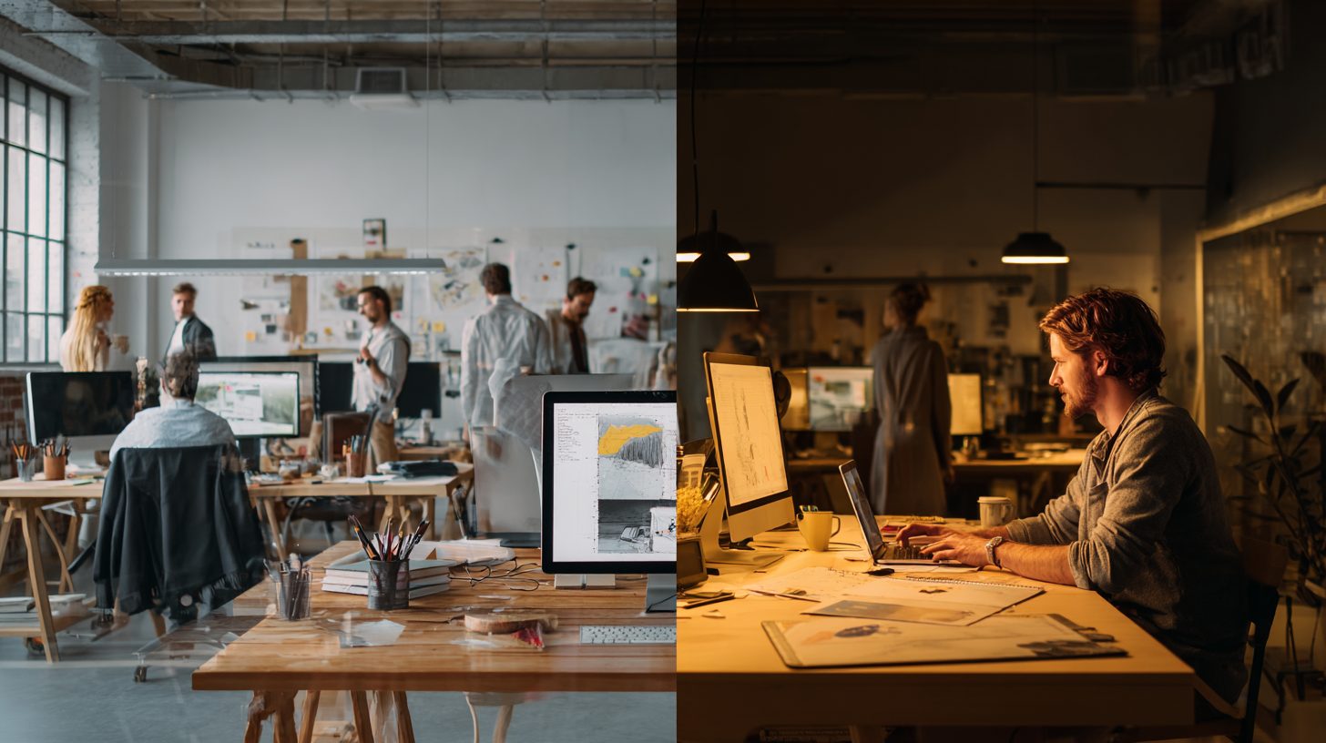 Сравнение услуг дизайн-агентства и частного дизайнера