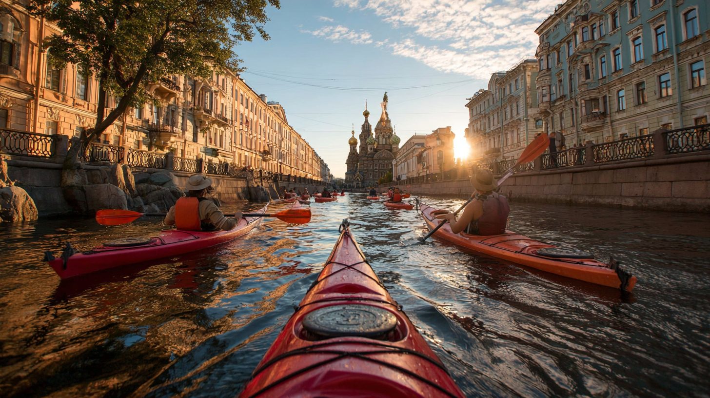 Каякинг по каналам Санкт-Петербурга в рамках экскурсии