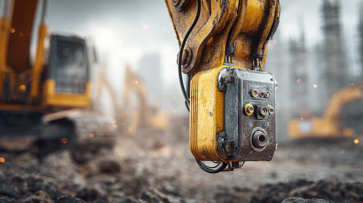 Датчик в строительном оборудовании для мониторинга вибрации