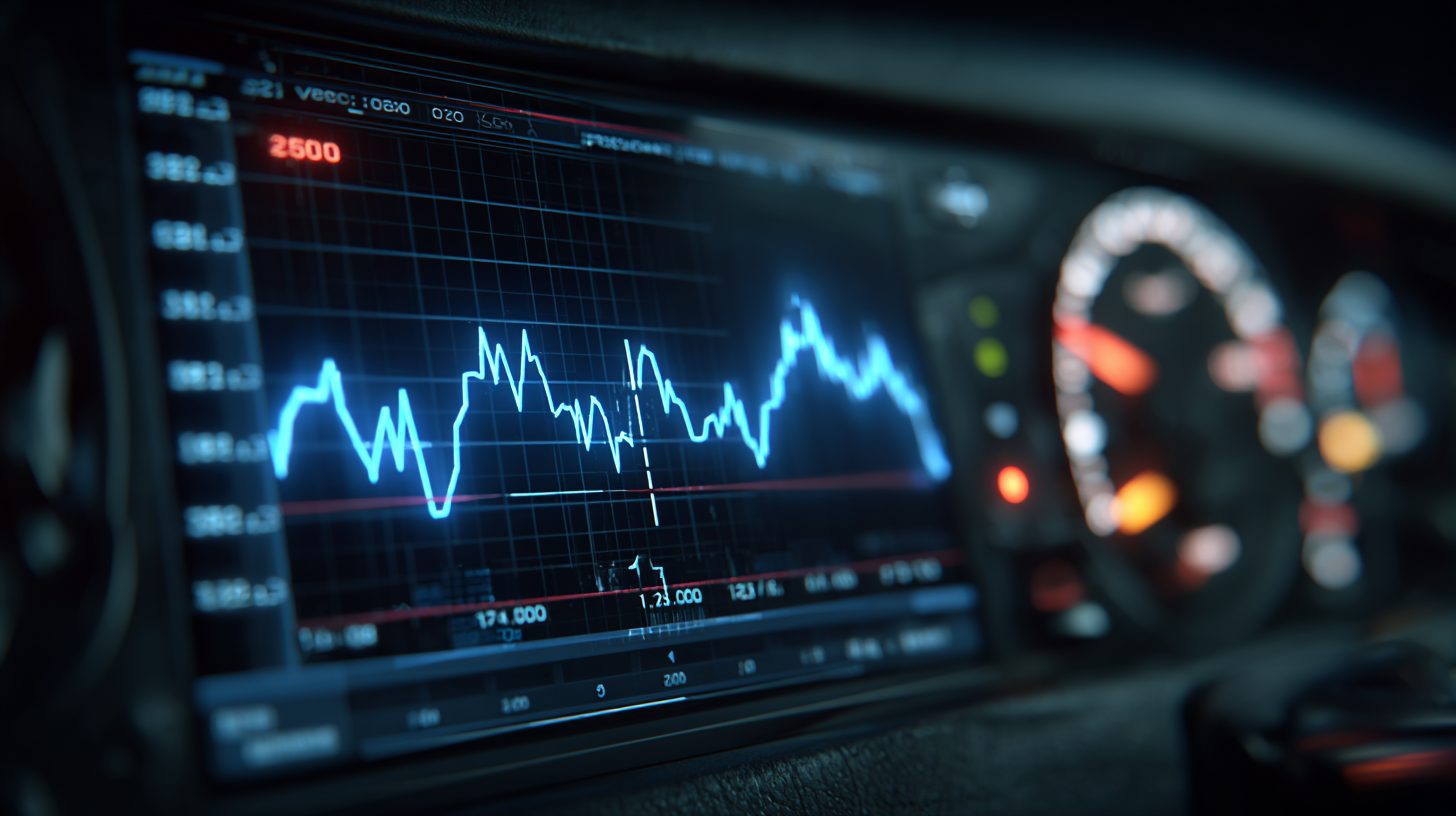 График колебаний напряжения в бортовой сети автомобиля