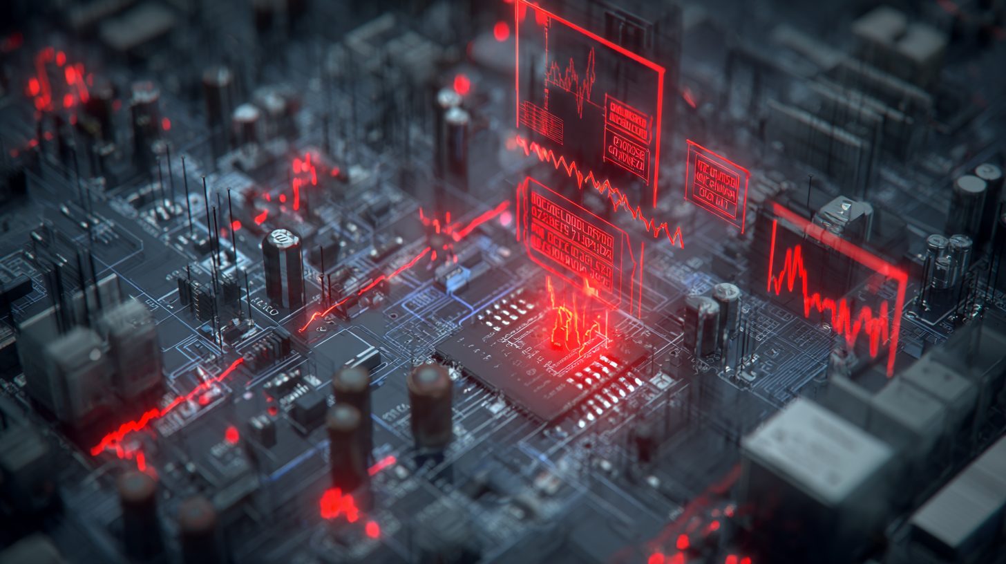 Схема сбоя в управляющем модуле от нестабильного питания