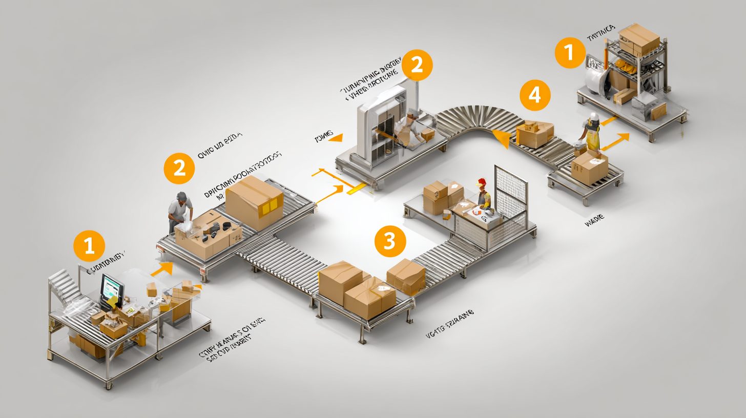 Пошаговый процесс упаковки товара для транспортировки