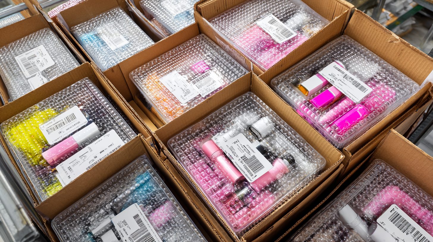 Упаковка косметики для безопасной доставки