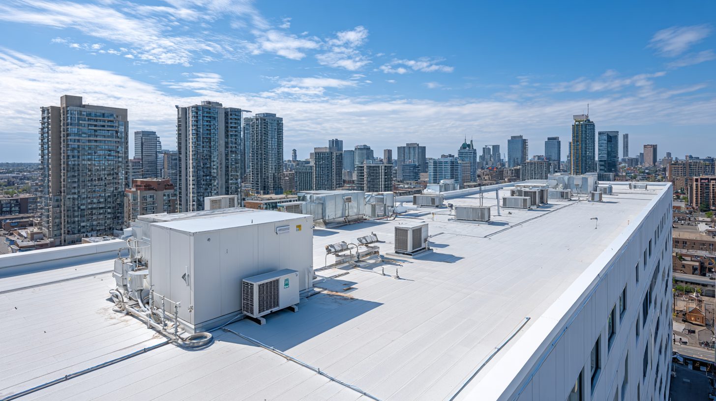 Горизонтальная анкерная линия на крыше здания