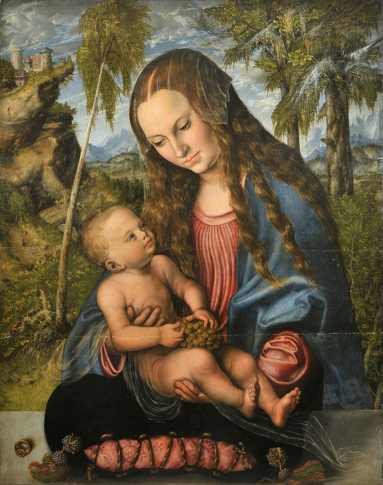 8Мадонна под елями (Madonna under the Fir Tree)_1510_71 х 57_д.,м._Вроцлав, Архиепископский музей.jpg
