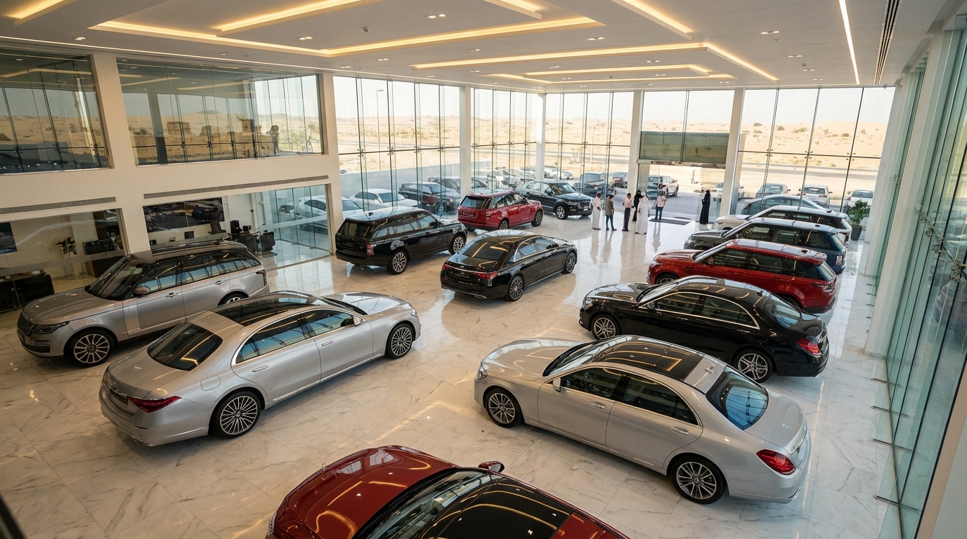 Шоурум новых автомобилей в Дубае