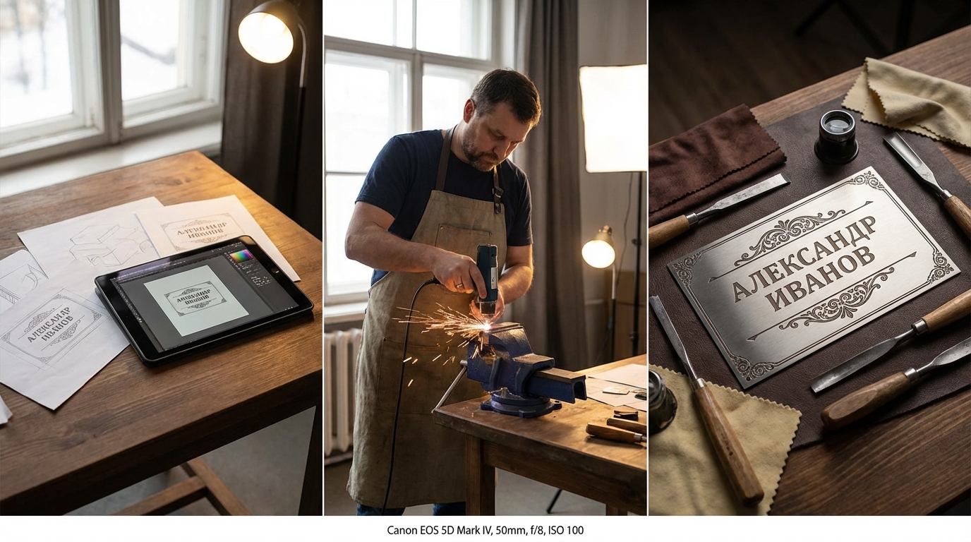 Этапы создания именного сувенира: от дизайна до гравировки