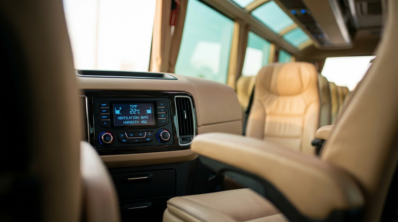 Система климат-контроля в экскурсионном автобусе
