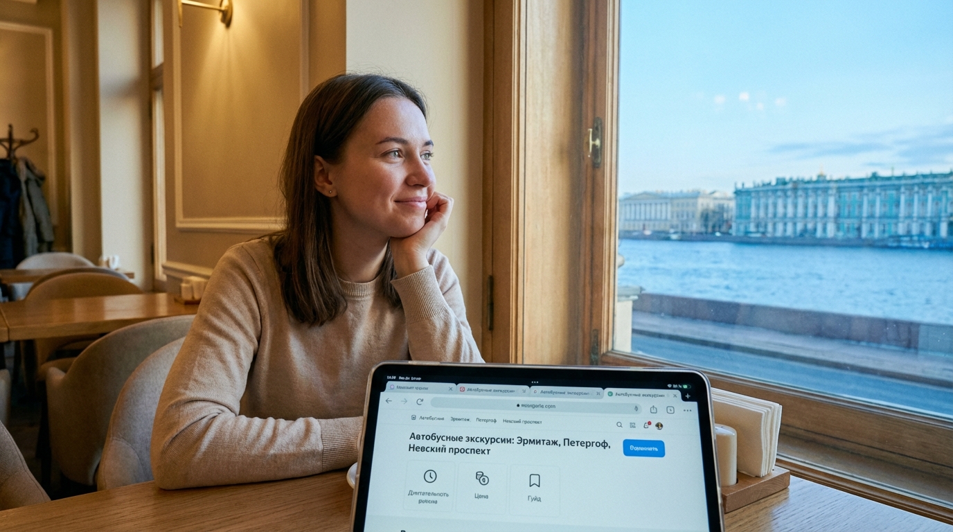 Выбор автобусной экскурсии по критериям в Санкт-Петербурге