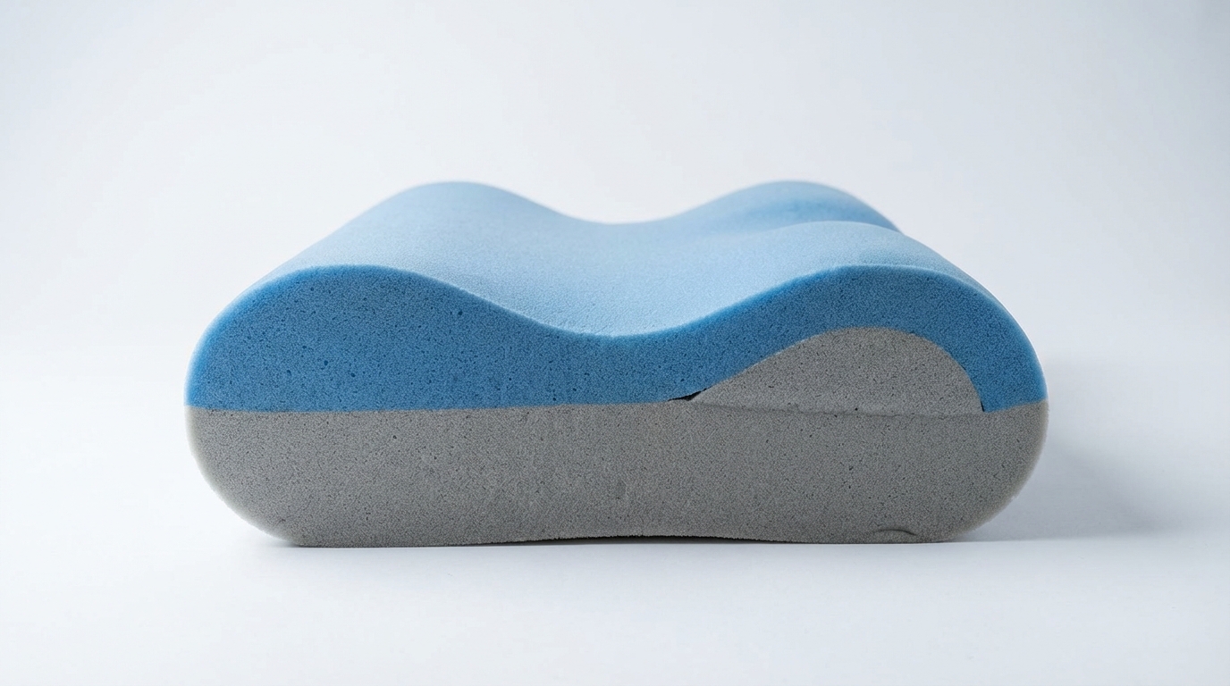 Анатомическая структура ортопедической подушки для поддержки шеи