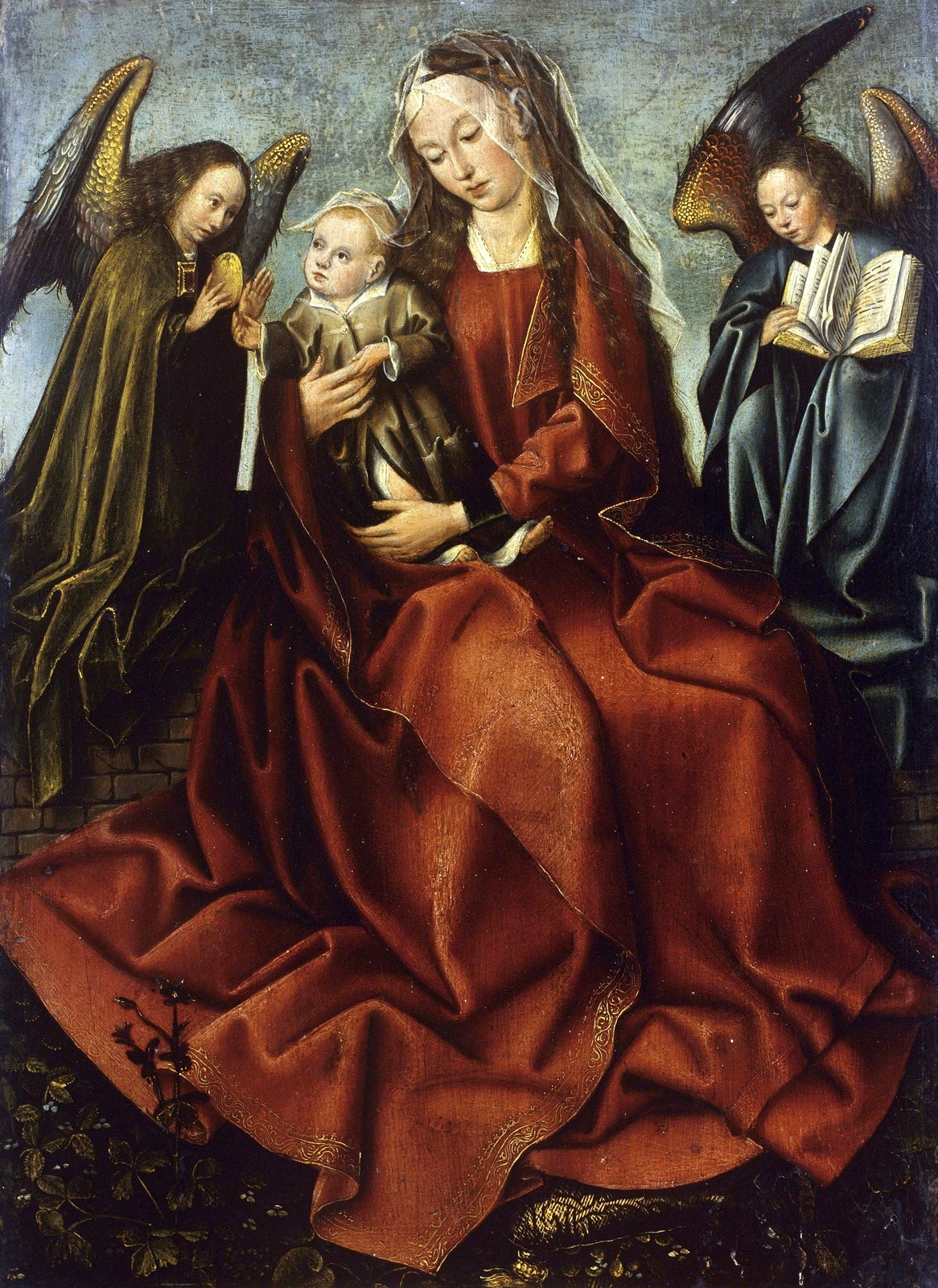 13Мадонна с Младенцем и ангелами (Madonna and Child with Angels)_ок.1495_47 х 35_д.,м._Гент, Художественный музей.jpg