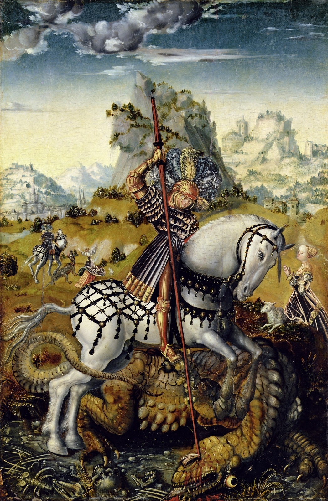 1Святой Георгий и дракон (Saint George Fighting the Dragon)_1511-1513_60.5 х 40.5_д.,м._Гамбург, Кунстхалле.jpg