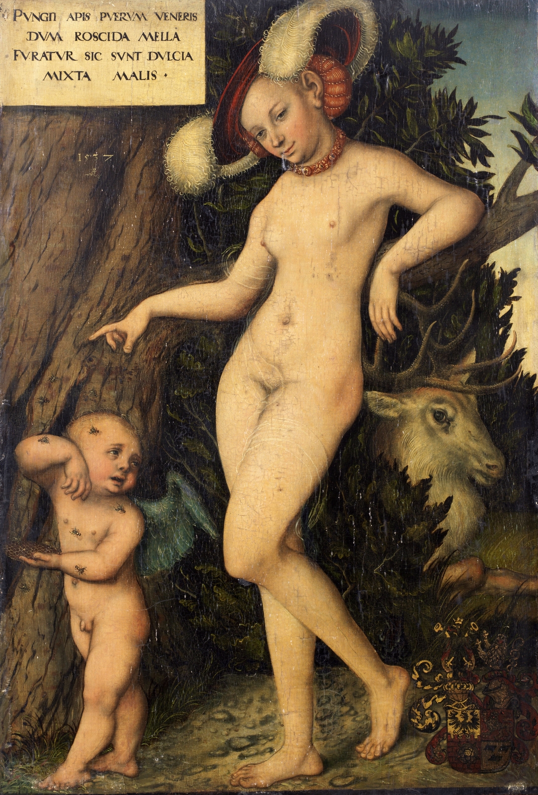 19Венера и Амур, укравший соты (Venus with Cupid stealing honey)_1537_51.1 x 36.2_д..м._Частное собрание.jpg