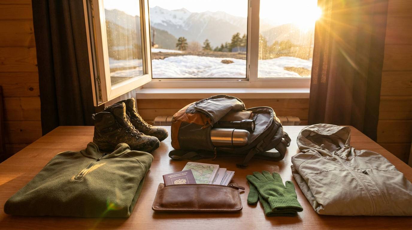 Подготовка к весенней поездке в Архыз: экипировка и документы