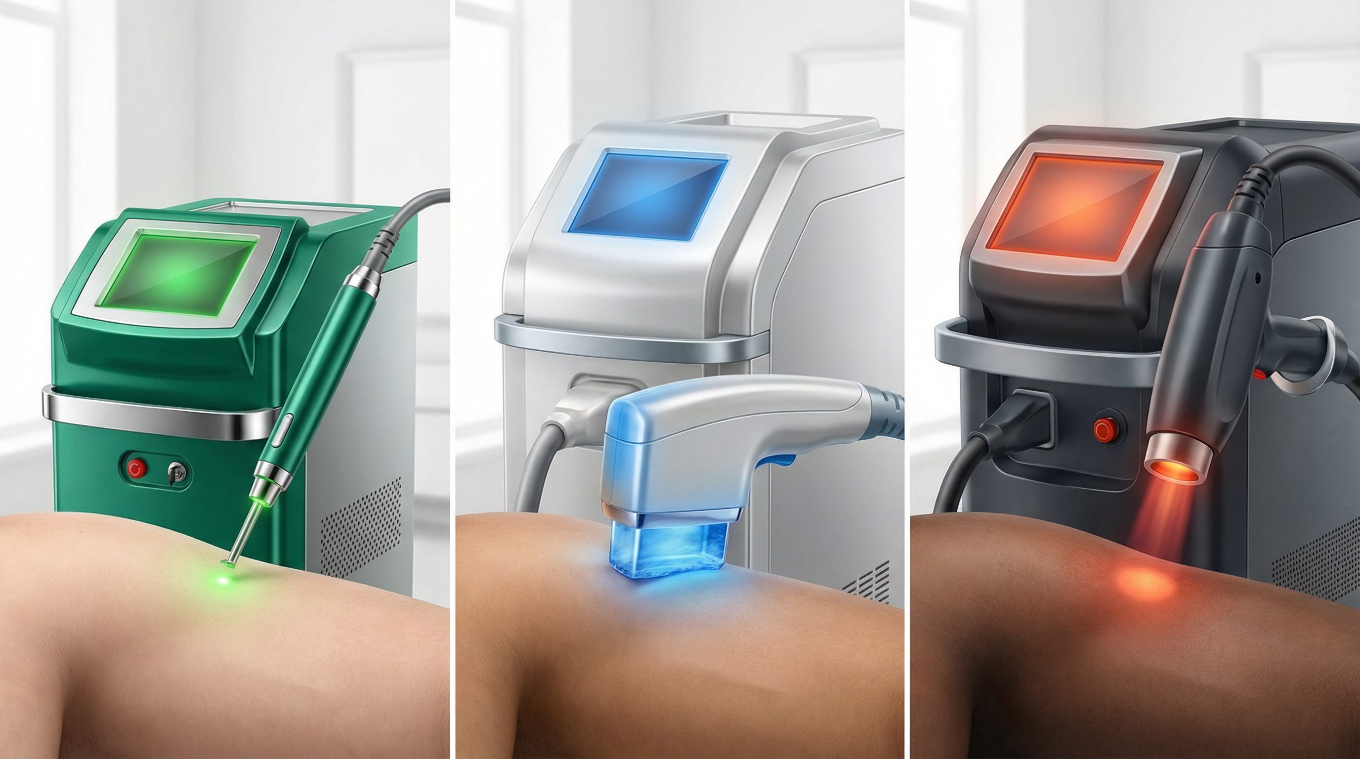 сравнение типов лазеров для эпиляции подмышек у мужчин